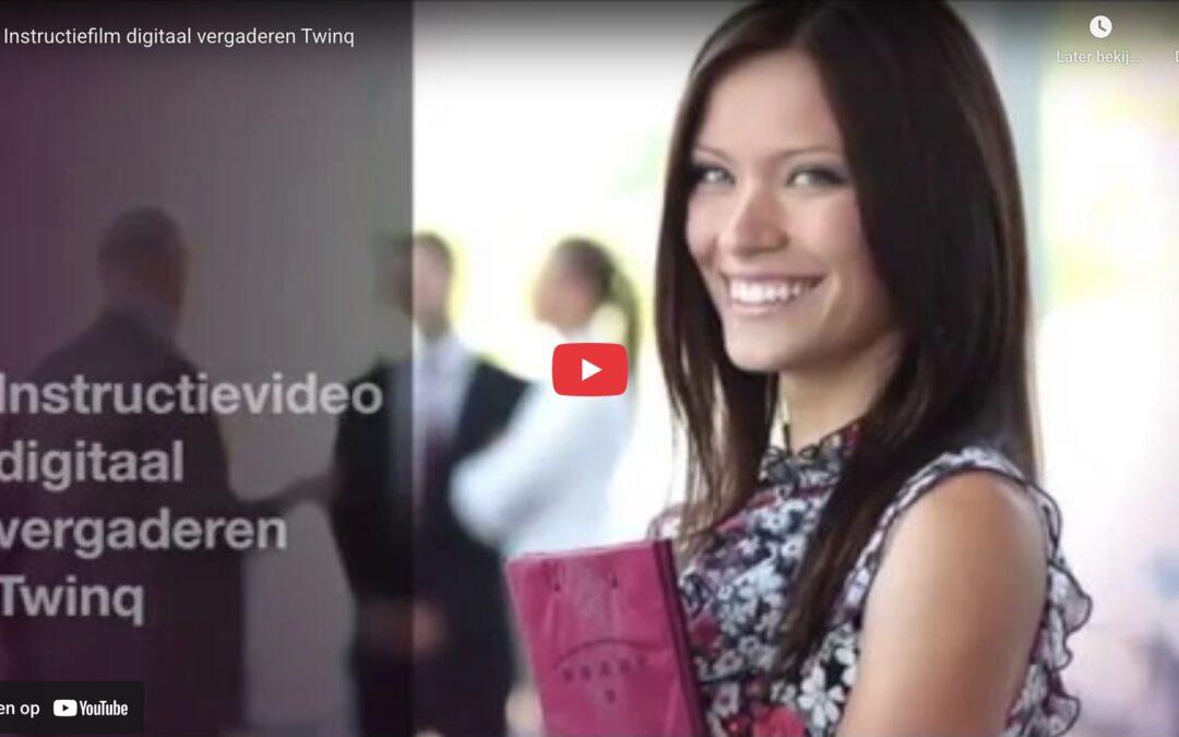 Instructievideo digitaal vergaderen via TwinQ